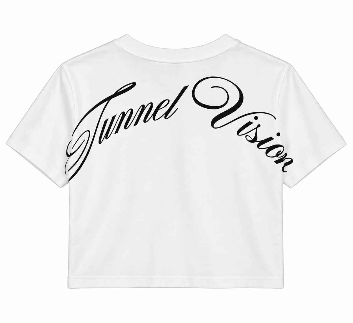 WHITE PHOTO CROP TOP